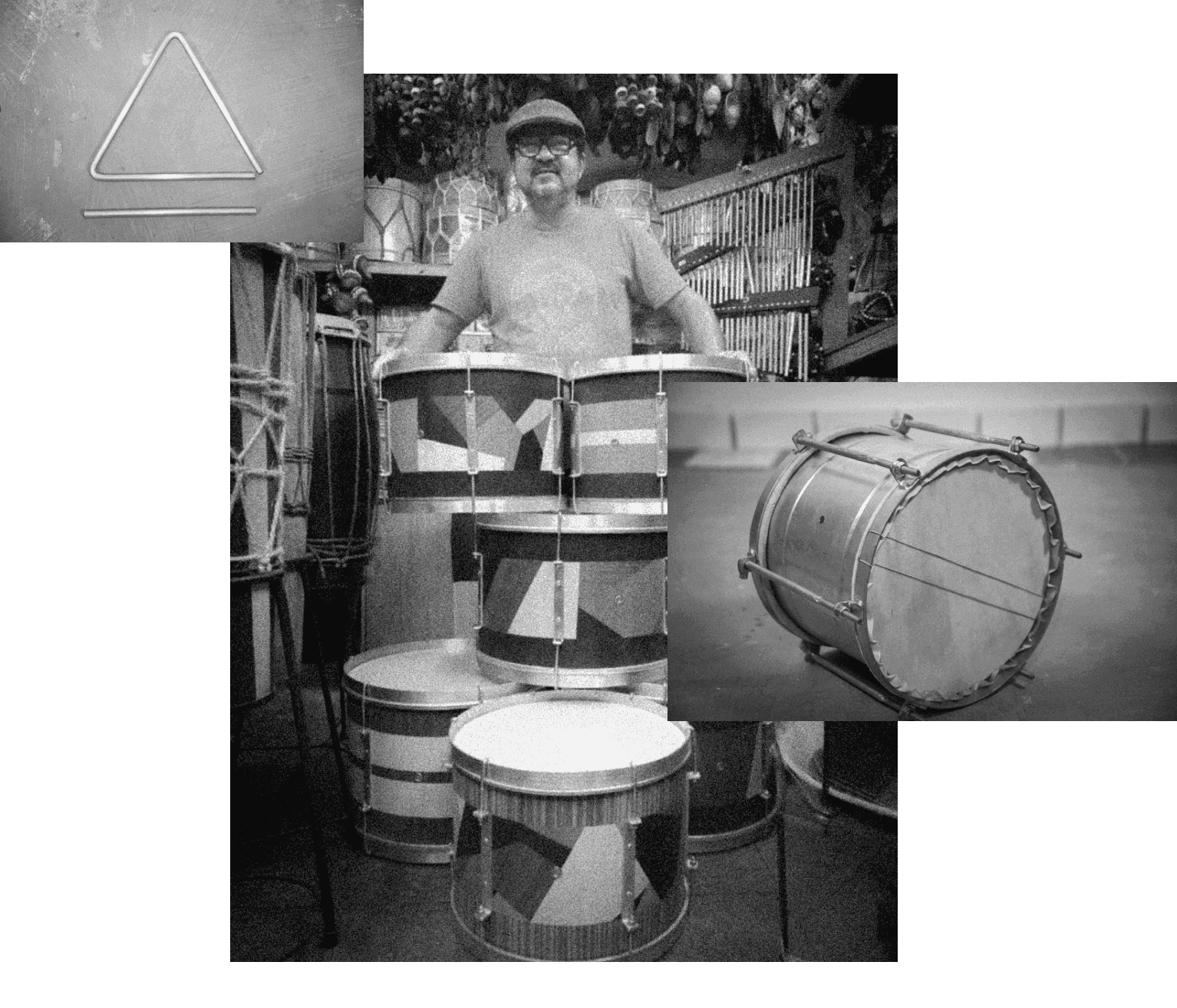 Mestre Abílio e seus instrumentos